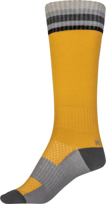 Fly Racing 2022 Youth MX Riding Socks (Thin Yellow, Youth)