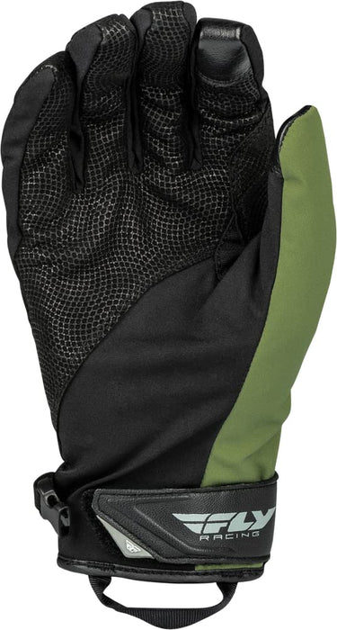 Fly Racing 2023 Snow Title Long Glove (Black/Olive, X-Large)