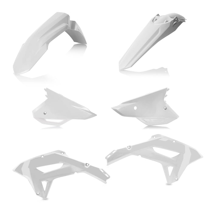 Acerbis Plastic Kit Compatible with 21-22 HONDA CRF450RX (White)