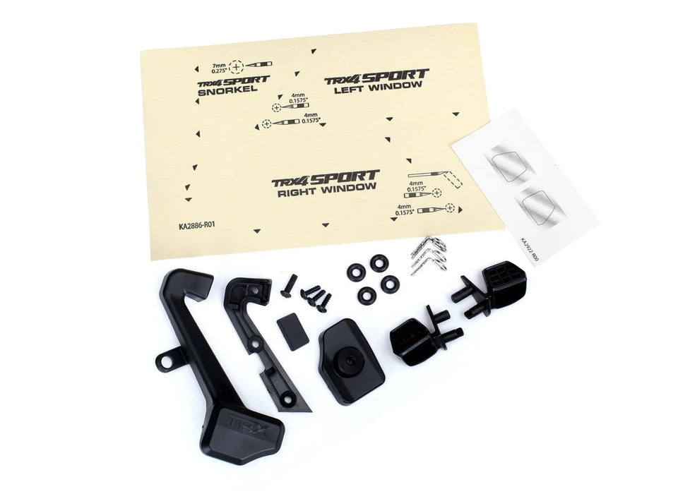 Traxxas Mirrors Side (Left & Right)/ Snorkel/mounting Hardware