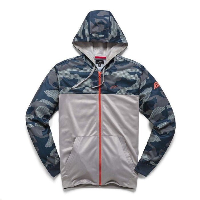 Alpinestars 1210-53000-9071-2X Reckon Zip Hoodie Navy/Camo 2X