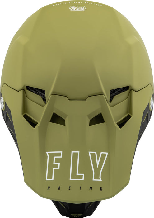 Fly Racing 2023 Adult Formula CC Driver Helmet (Matte Olive Green/Black, XX-Large)