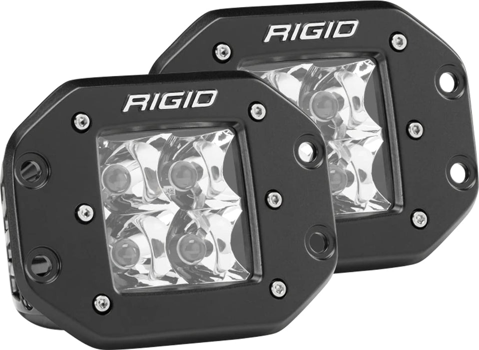 Rigid Industries 212213 D-Series Pro, 3 Inch, Spot Beam, Flush Mount, LED Light, Pair Universal, 2 Pack