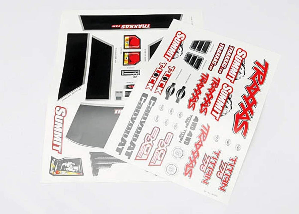 Traxxas Summit Decal Sheets