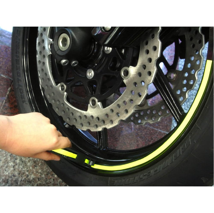 Keiti Wheel Stripe with Dispenser Fluorescent Yellow WS800FY