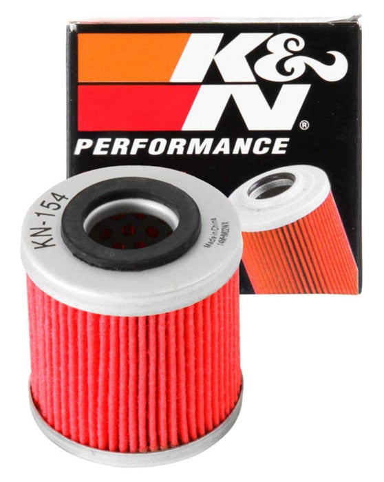 K&N Motorcycle Oil Filter: High Performance, Premium, Designed to be used with Synthetic or Conventional Oils: Fits Select Husqvarna Vehicles, KN-154