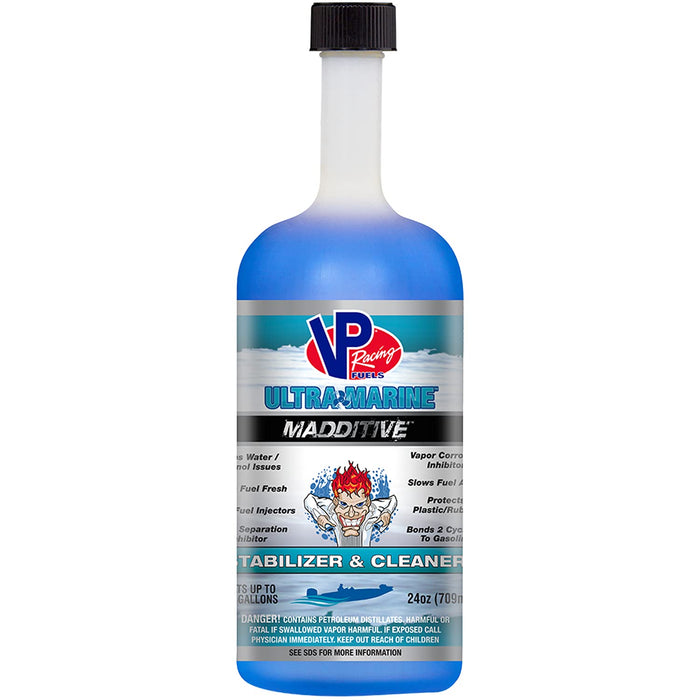 VP Racing Fuels Madditive Ultra Marine Boat Fuel Stabilizer and Cleaner for Winterizing and Engine Health/Performance, 24 Ounces