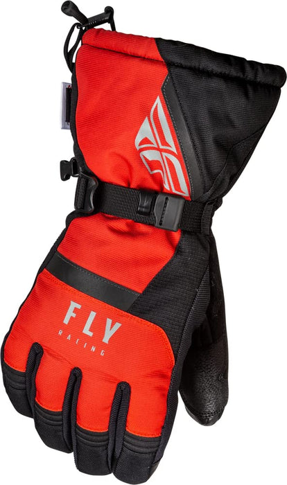 Fly Racing 2023 Snow Cascade Glove (Black/Red, XX-Large)