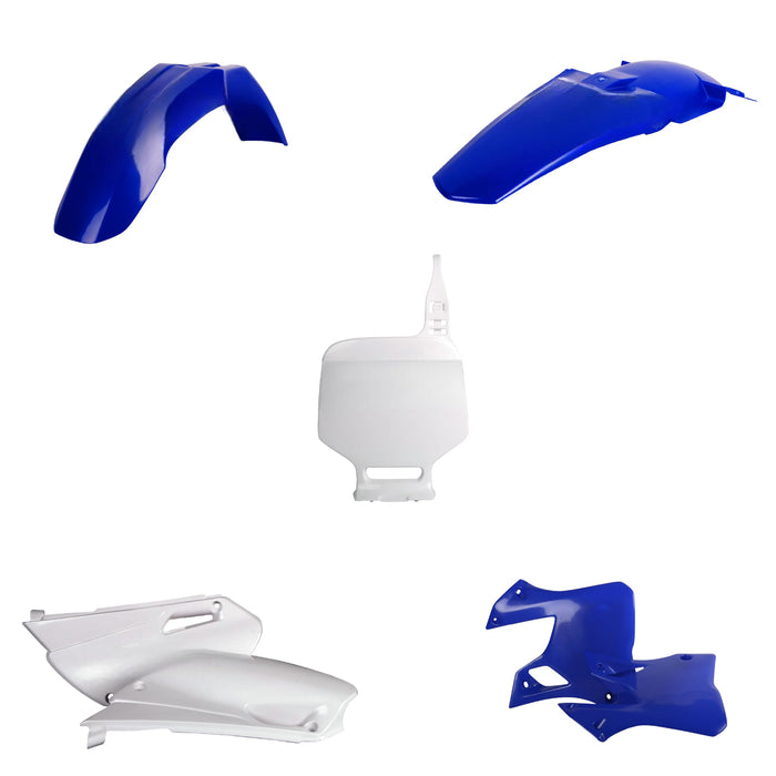 Polisport Full Plastic Kit for Yamaha YZ125/250 (1996-1999) OEM Quality Restyling Kit with Superior Fit, Flexibility, and Durability (Blue/White)