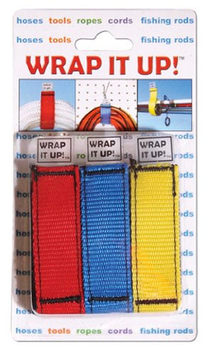 AIRHEAD Wrap It Up, Set of 3 Cord Organizers, Assorted Colors