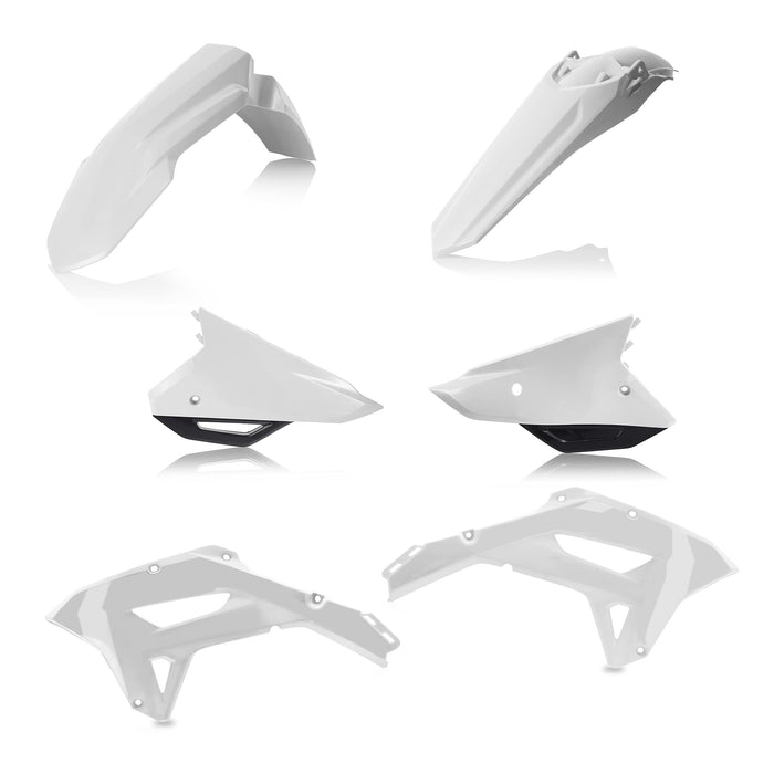 Acerbis Plastic Kit Compatible with 21-22 HONDA CRF450RX (White/Black)