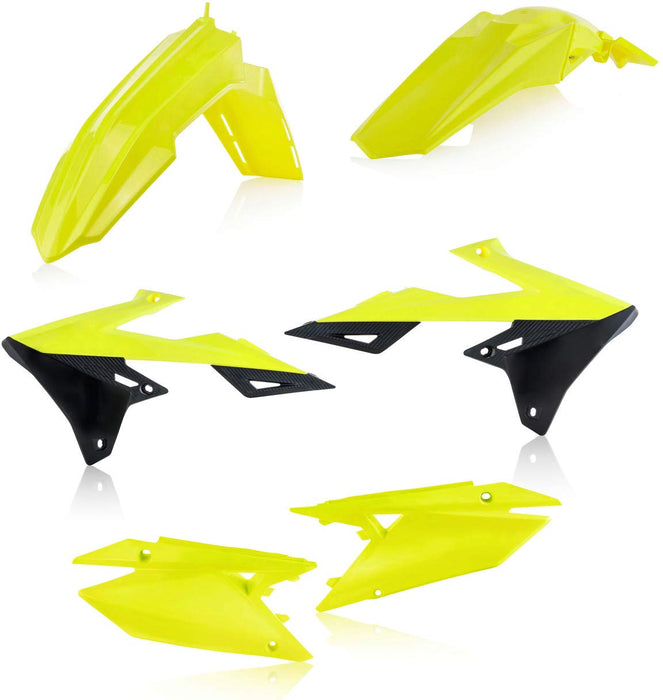 Acerbis Plastic Kit (FLO YELLOW) For 18-23 SUZUKI RMZ450