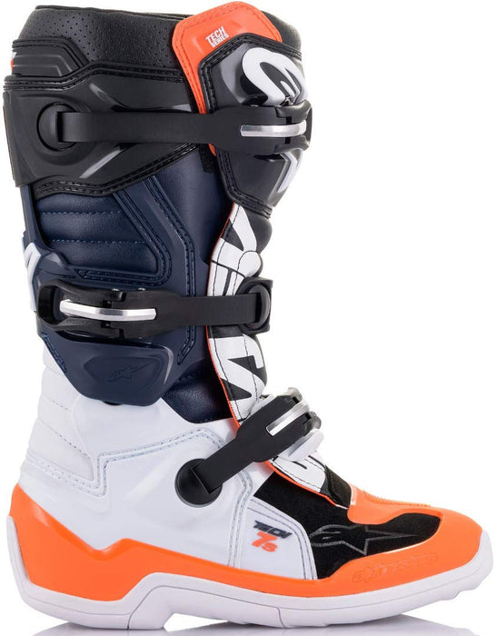 Alpinestars 2015017-1241-3 Tech 7S Boots Black/White/Orange Fluo Sz 03