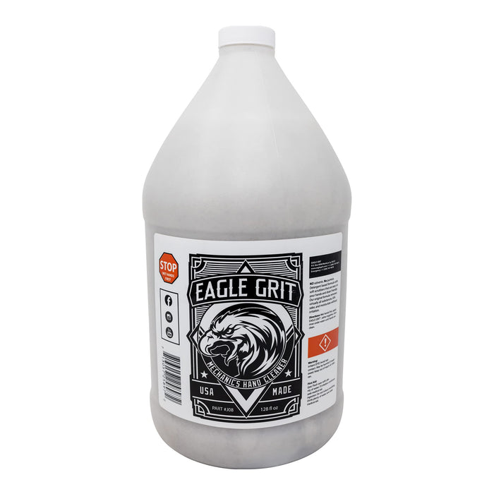 Eagle Grit Heavy Duty Industrial Hand Cleaner for Auto Grease, Dirt, Oil, Paint - Eco-Friendly Moisturizing Silica Formula - (1 Gallon Hand Pump Jug)