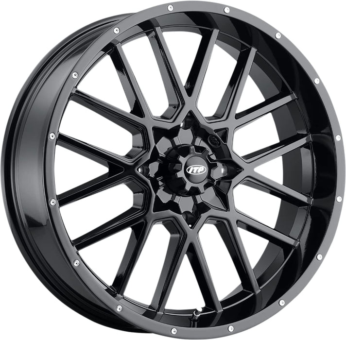 ITP Hurricane 20x6.5 ATV/UTV Wheel - Gloss Black (4/156) - 4+2.5 [2022518705B]