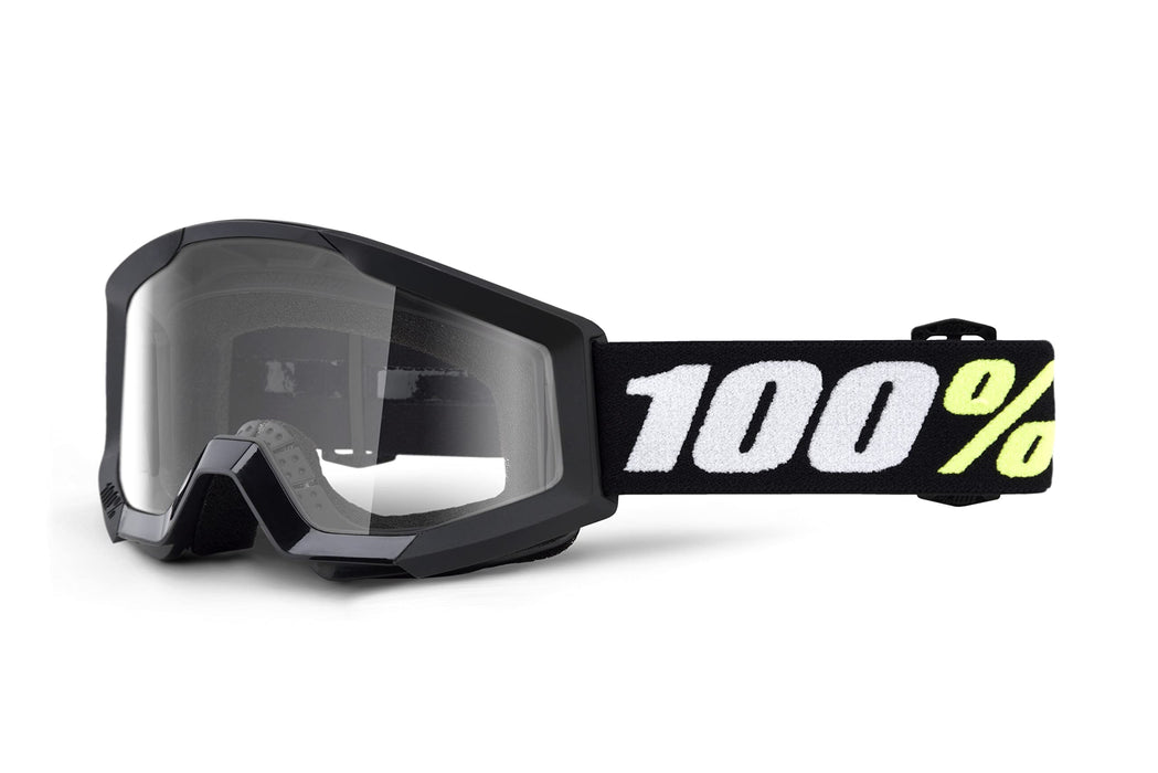 100% Strata 2 Mini Motocross & Mountain Biking Goggles - MX, MTB, Dirt Bike, Power Sport Protective Eyewear