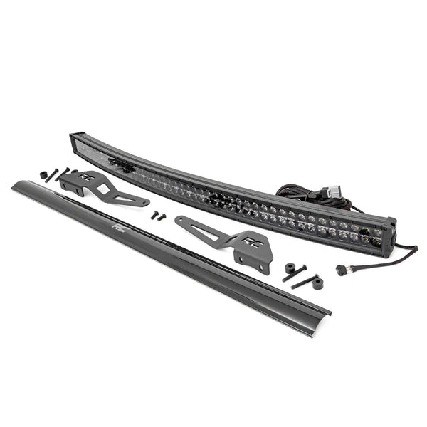 Rough Country LED Light Kit 50 Inch Curved Dual Row DRL Black Series Fits toyotaFJ Cruiser (07-14) 71203