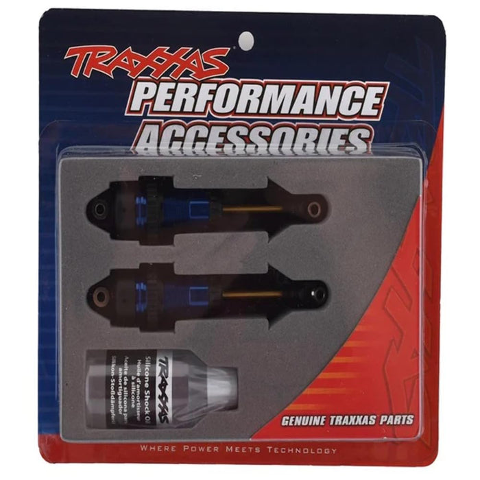 Traxxas TRA7461 Shocks GTR Long Blue-Anodized PTFE-Coated Bodies with TiN shafts (2)