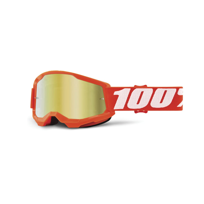 100% STRATA 2 JUNIOR Goggle Orange - Mirror Gold Lens