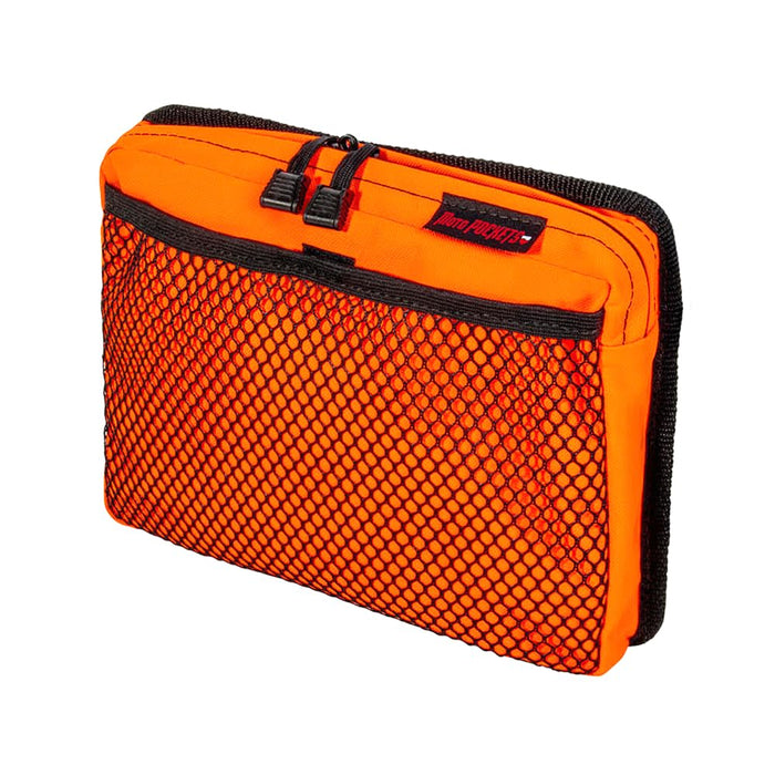 Moto Pockets Motorcycle Top Case Lid Bag Hi-Vis Orange, 11"x9" 3.2 Liters, Easily Removable, Made in the USA