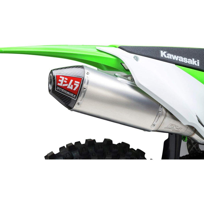 Yoshimura RS-4 Slip-On Exhaust (Signature/Stainless/Aluminum/Carbon Fiber) for 19-22 Kawasaki KX450