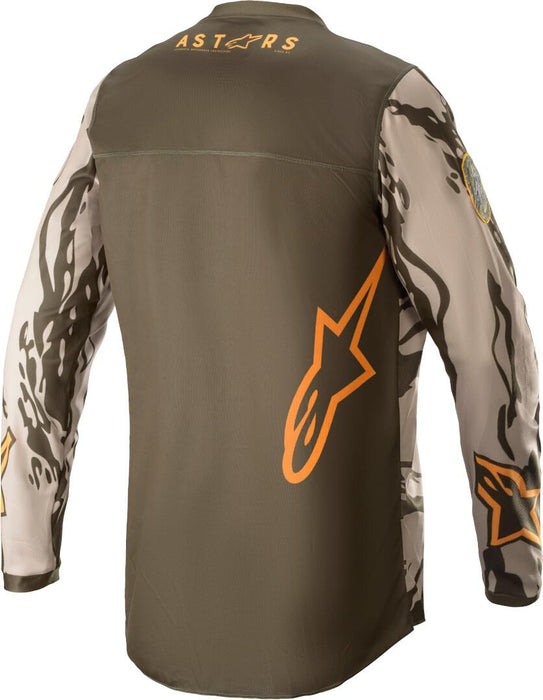 Alpinestars Youth Racer Tactical Jersey Mltry/Sand Camo/Tange Yl (3771222-6840-L)