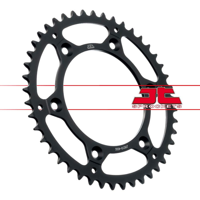 JT Sprockets JTR210.45SC 45 Tooth Self Cleaning Lightweight Steel Rear Sprocket, Single