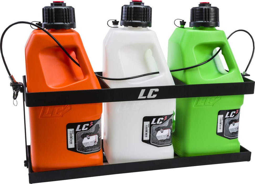 LC LC2 Jug Rack (3 Jug / 10.5in x 31.5in) (Black)