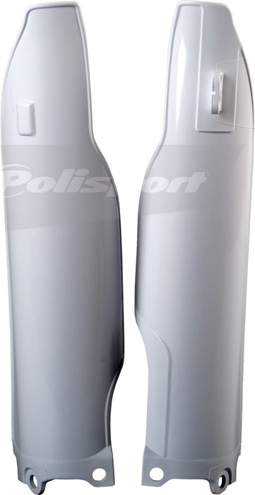 Polisport Fork Cover Set (WHITE) For 06-08 KAWASAKI KX250F