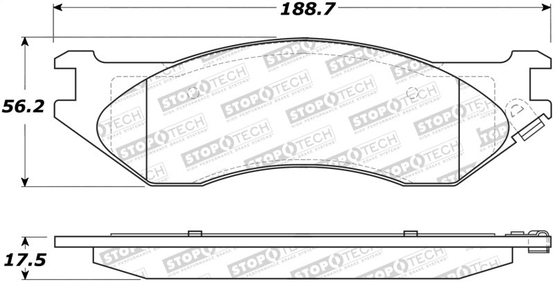 StopTech Street Select Brake Pads 305.0897