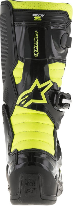 Alpinestars Unisex-Child Tech 7S Youth Boots (Black/Yellow, Size 8)