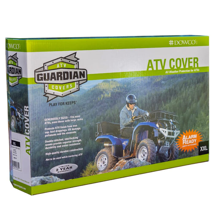 Dowco Guardian 26043-01 Indoor/Outdoor Water Resistant Reflective ATV Cover: Black, Universal Sport