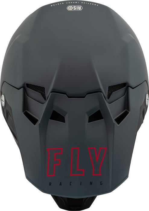 Fly Racing 2023 Formula CC Driver Helmet (Matte Grey/Black, Youth Large)