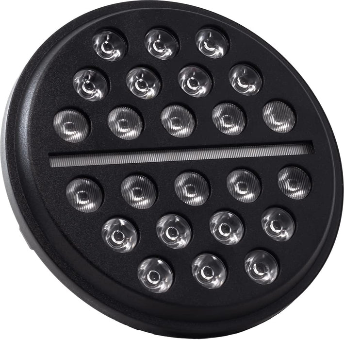 Letric Lighting Co. 7" LED BUCK-SHOT HEADLIGHT BLK LLC-LHC-7B