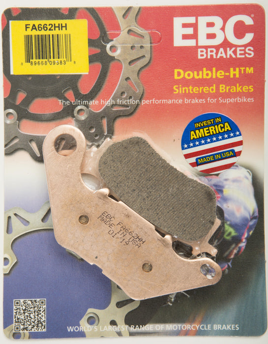 EBC Brakes FA662HH Double-H Series Sintered Disc Brake Pad, black, 1x1x1