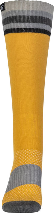 Fly Racing 2022 Youth MX Riding Socks (Thin Yellow, Youth)