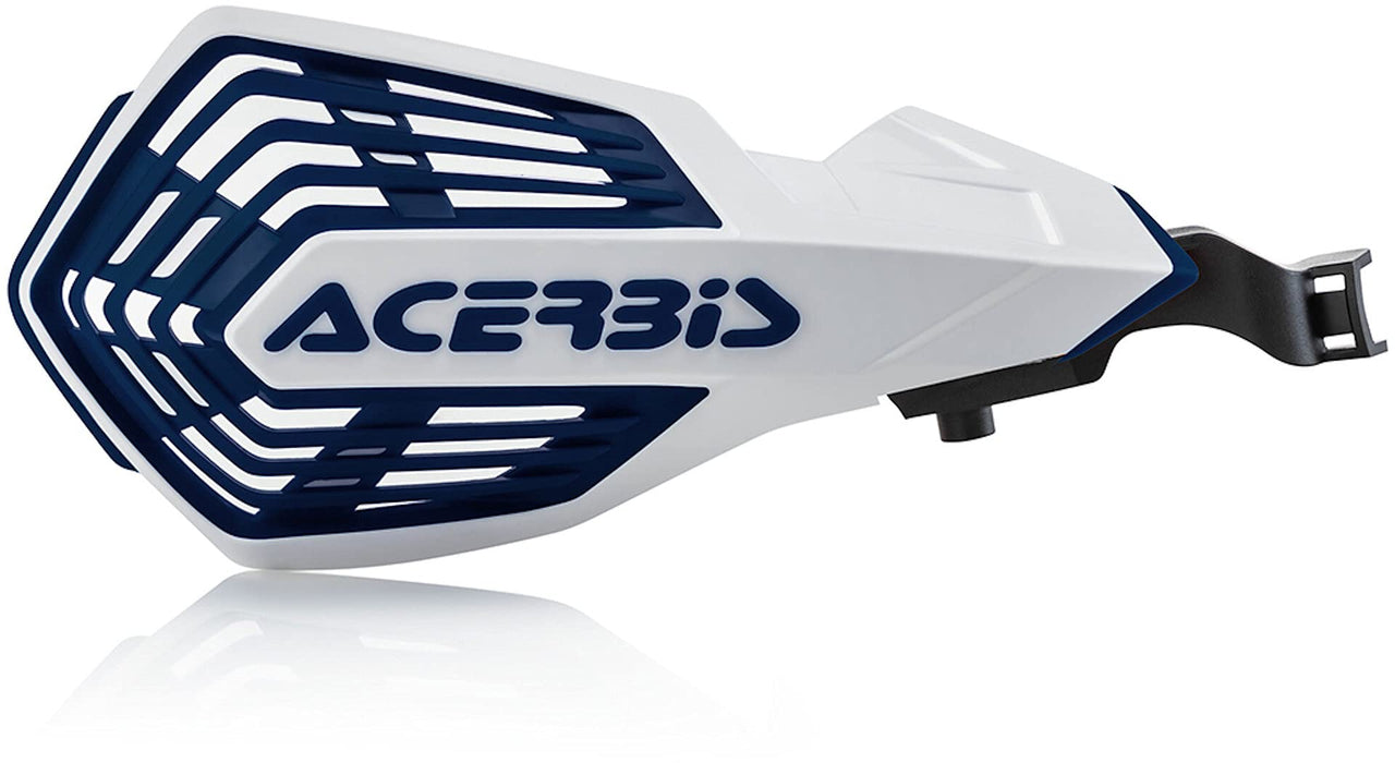 Acerbis K-Future Handguard (WHITE/DARK BLUE) For 07-22 KTM 250SXF