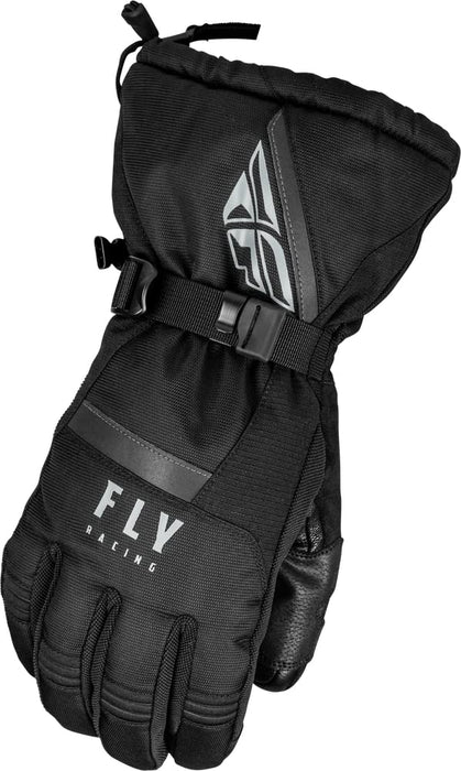 Fly Racing 2023 Snow Cascade Glove (Black, Medium)