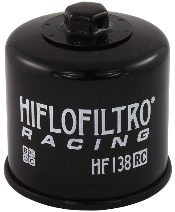 HiFloFiltro HF138RC Black RC High Performance Premium Oil Filter, Single