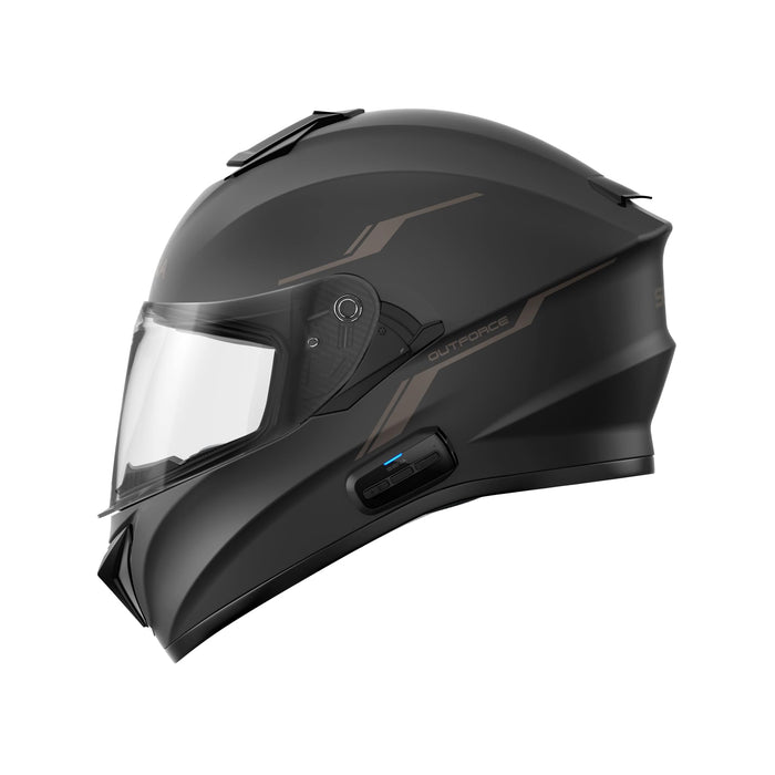 OutForce Smart Helmet Full Face (Matt Black, Medium) (OUTFORCE-MB00M - SP85