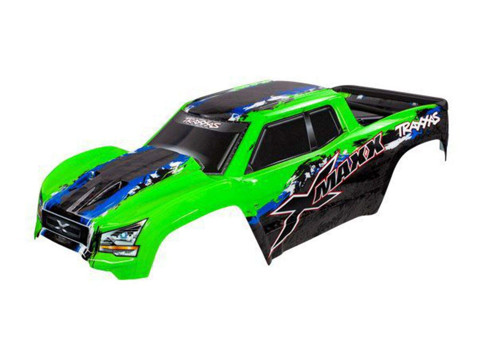 Traxxas 7811G - X-Maxx Pre-Cut Body Mounts & Tailgate Protector Green