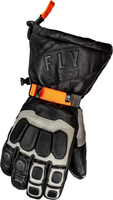 Fly Racing 2023 Snow Glacier Glove (Black/Grey/Orange, 3X-Large)