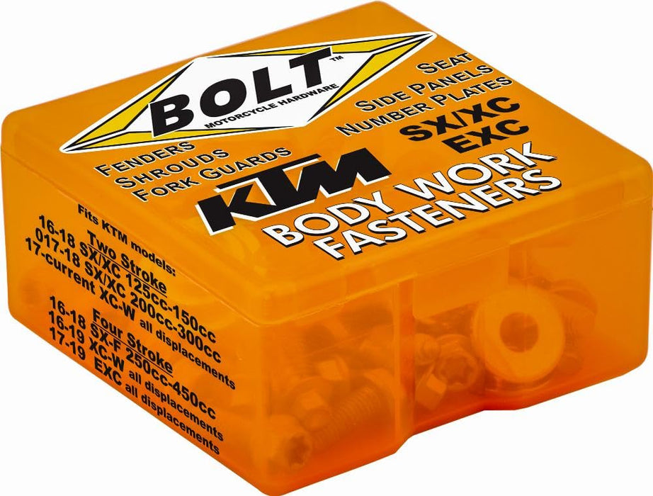 Bolt Mc Hardware KTM-16SXC17EXC KTM Body Work Fastener Kit, one size