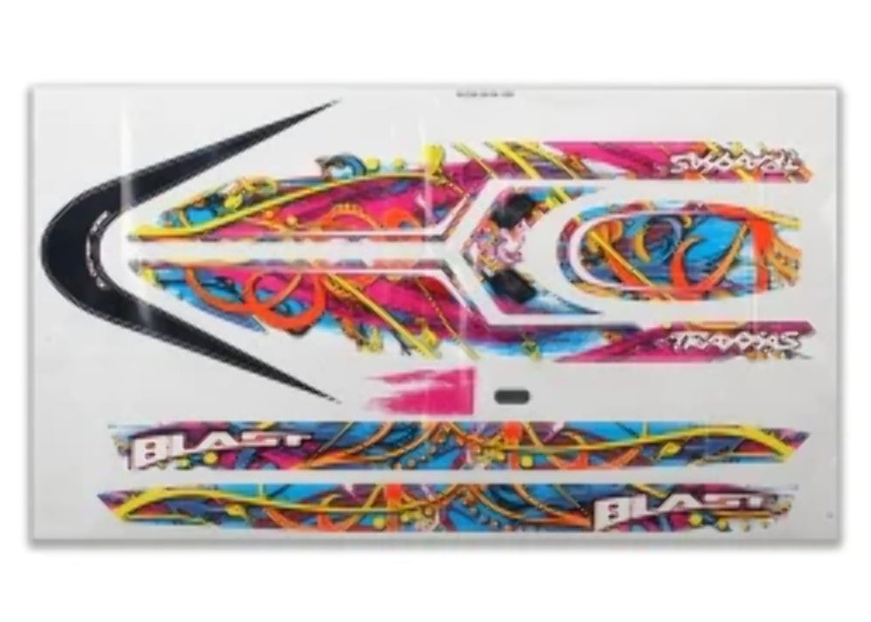 Traxxas TRA3816 Blast Decal Set (Swirl Pattern) (Waterproof)