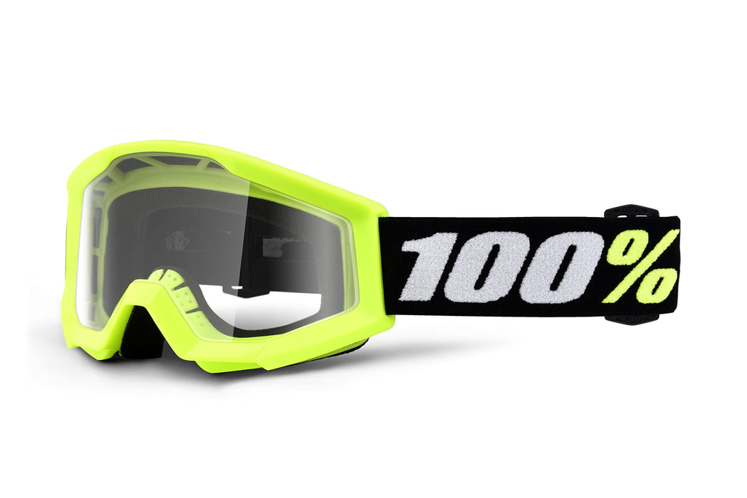 100% STRATA MINI Goggle Yellow - Clear Lens