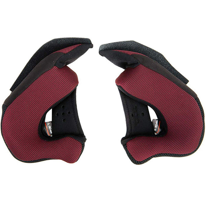 GMAX unisex-adult full-face-helmet-style Cheek Pad (Of77-30Mm) (Black, Small)