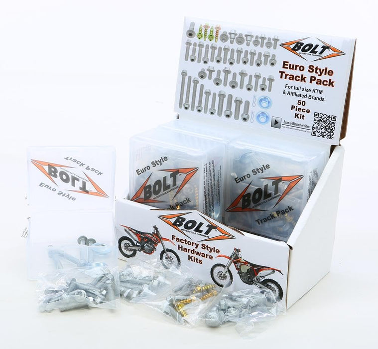 Bolt 2004-6EU Euro Style Track Pack Ii 6 Pack Display