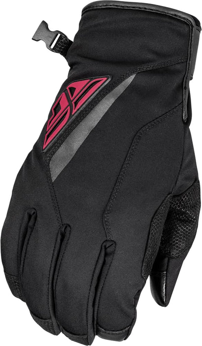 Fly Racing 2023 Snow Title Long Glove (Black/Pink, Medium)