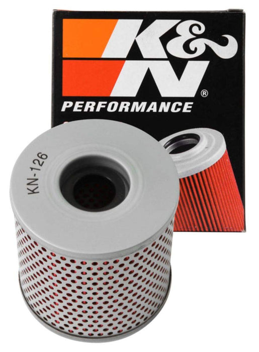 K&N Motorcycle Oil Filter: High Performance, Premium, Designed to be used with Synthetic or Conventional Oils: Fits Select Kawasaki Vehicles, KN-126