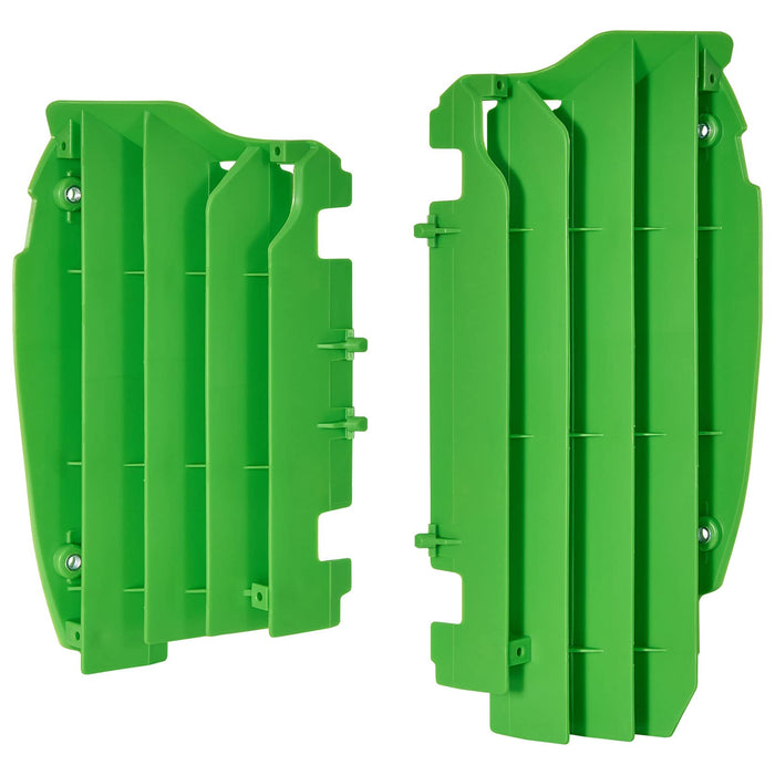 Polisport Radiator Louvers (Green) Compatible With 12-15 KAWASAKI KX450F